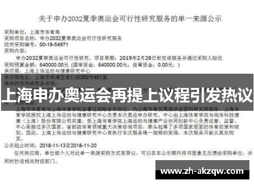 上海申办奥运会再提上议程引发热议